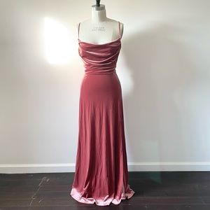 David’s Bridal Cinnamon Velvet Plus Size Dress